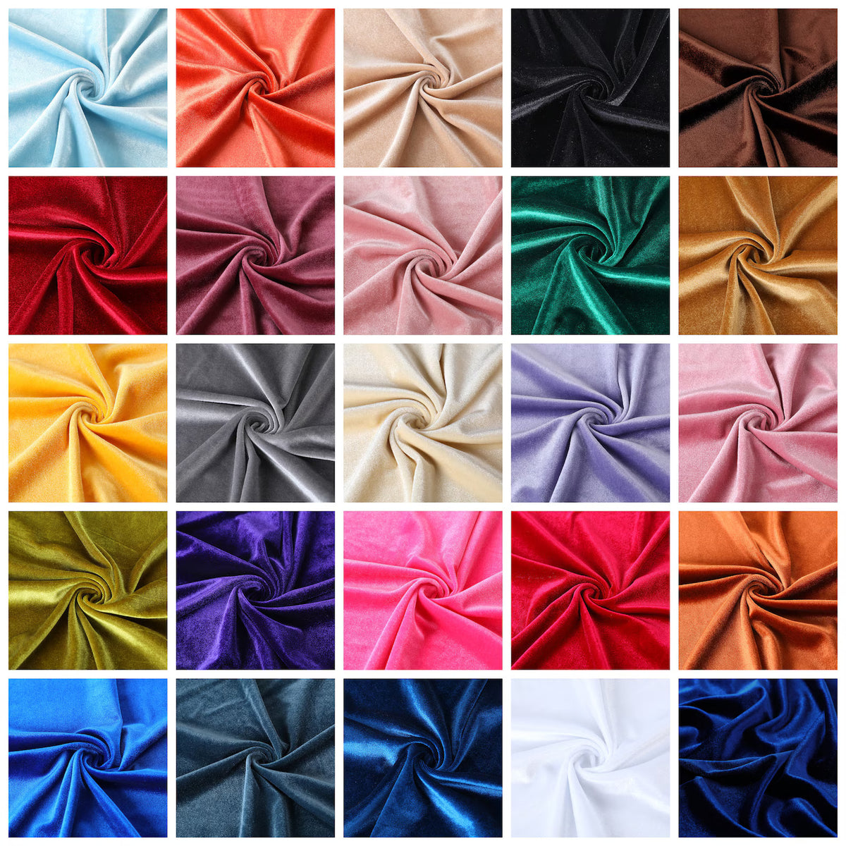 Velvet Fabric - Multiple Colors